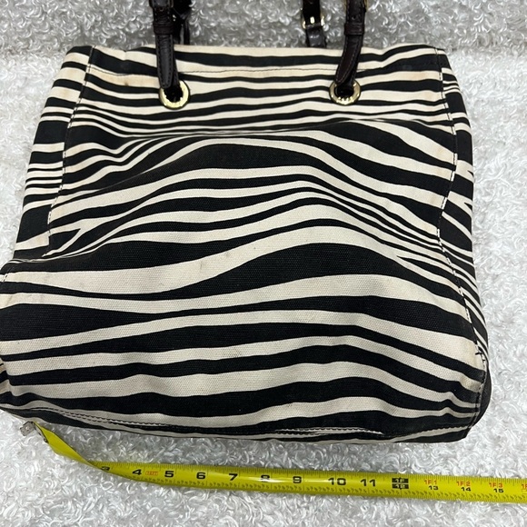 Michael Kors MK Canvas Tote in Zebra Print - Picture 13 of 16